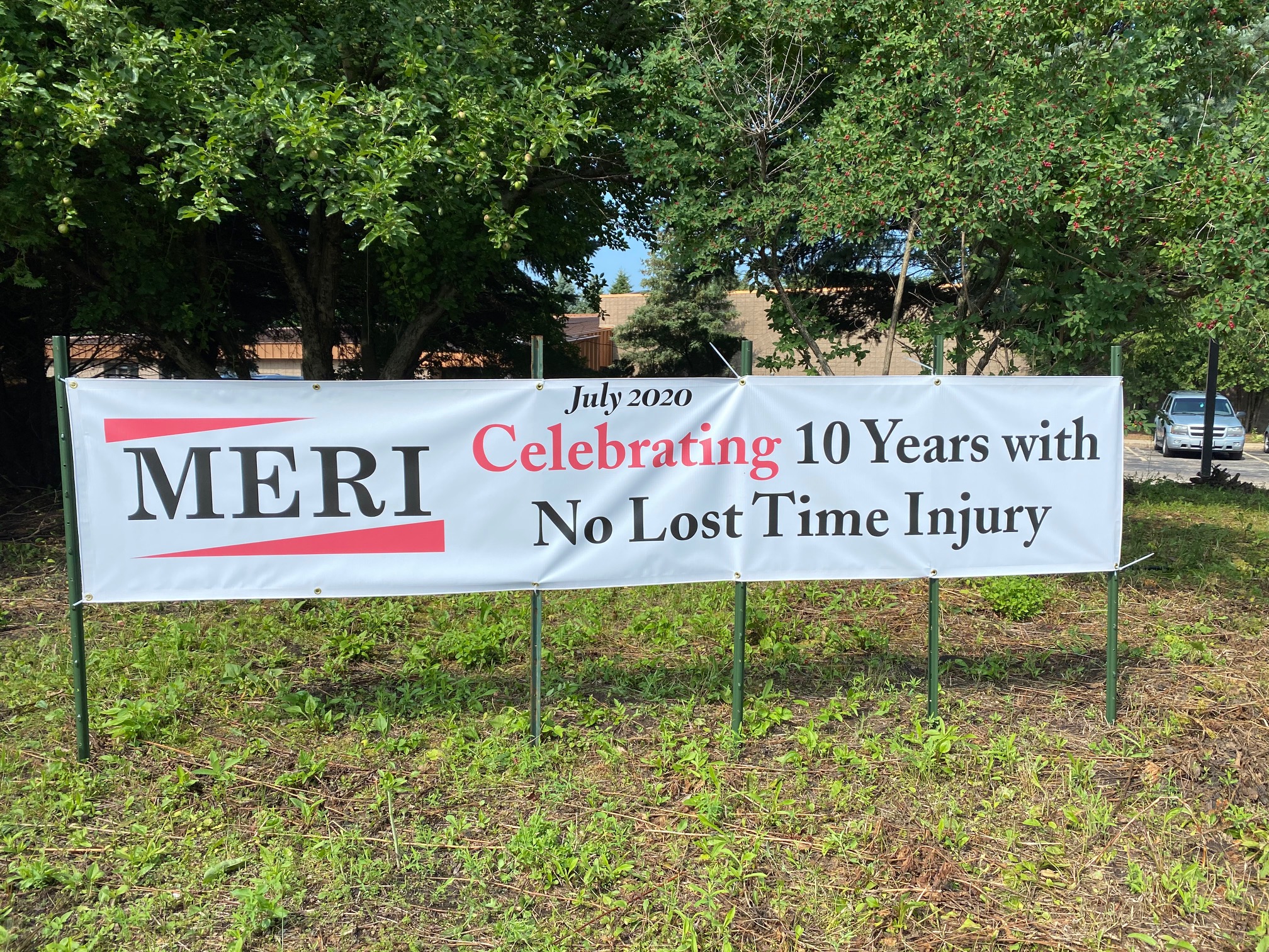 10 years no lost time accidents at MERI