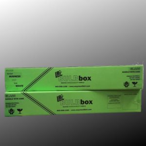 Two green bulb boxes